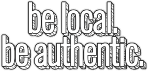 be local be authentic button